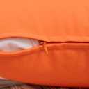 MIULEE Pack of 2 Decorative Outdoor Waterproof Pillow Covers Garden Cushion Sham Throw Pillowcase Shell for Fall Patio Tent Couch 16x16 Inch Orange