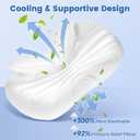 Side Sleeper Pillow, Memory Foam Cervical Neck Pillow, Dual Height Orthopedic Contour Pillow for Neck Support, Ergonomic Pillow for Side Back Stomach Sleepers with Breathable Washable Cover, Gray