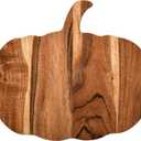 Halloween Pumpkin Shaped Wood Cutting Board for kitchen Decoration, Gothic Cutting Boards with Handle, Charcuterie Wooden Boards, Serving Platter (Pumpkin Board 12"L x 13"W)