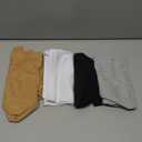 4 Pack Cotton Boy Shorts Underwear for Women Anti Chafing Shorts for Under Dresses Soft Boxers Panties (4pack-black+white+nude+grey)