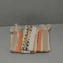 Boho Throw Pillow Covers 18x18 Set of 2 Woven Tufted Farmhouse Pillows Cover with Tassels Textured Striped Cushion Case Neutral Pillow Cases Decorative Pillowcase for Sofa Couch Bed,Orange