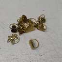 WILLBOND 12 Pcs Thanksgiving Napkin Rings Set Thanksgiving Pumpkin Leaf Themed Holders Fall Napkin Ring Alloy Design Holder Buckle for Christmas Home Party Table Decor Wedding Supplies (Bronze)