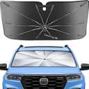 Portable Honda Pilot 2016-2025 2026 Windshield Sunshade Umbrella with Carry Bag, 2 in1 Ice Crystal Durable Compact Shade Umbrella UPF50+ UV Front Window Heat Insulation Protection Outdoor Camping