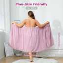 Towel Wrap for Women Plus Size (XXL-XXXXL), Lightweight Spa Bath Wrap Set Soft Comfortable Absorb Water Bath Towel + Hair Drying Towel Set Oversized Body Wrap