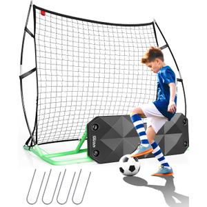 SPOYNAL 2-in-1 Soccer Rebounder Net with Dual-Sided Rebound Board
