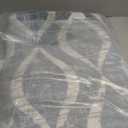 WITSHOCK Area Rugs for Living Room 5x7: Washable Non-Slip Soft Geometric Large Indoor Rug for Bedroom Dining Room, Low Pile Boho Pattern Carpet for Nursery Playroom Decor, Kid & Pet Friendly, Blue