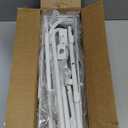 Delamu Over the Door Pantry Organizer, 6-Tier Pantry Organizers and Storage, Metal Cabinet Door Organizer, Hanging Spice Rack Shelves for Home & Kitchen, D5 x W18 x H50 inch, White