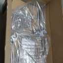 SEIRIONE Corner Shower Caddy Tension Pole, Quick Setup, RustFree Bathroom Shower Organizer Corner for Bathtub Shampoo Storage, 4Tier Adjustable Shelf, Drill Free, Fits 34 to 116 Inch Height, Silver