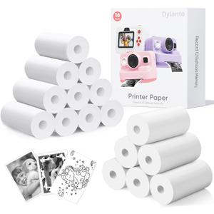 Printing Paper, Printing Camera Refill Thermal Paper 16 Rolls, BPA Free, BLL2 (16 Rolls)