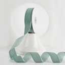 2 x MEEDEE Dusty Blue Velvet Ribbon 1 Inch Single Face Nylon Velvet Ribbon 2 Rolls 20 Yards Antique Blue Ribbons for Christmas Tree, Gift Wrappig, Rustic Wreath, Velvet Bow Making, Home Decor