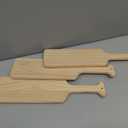 22 Inch 3-Pack Unfinished Wood Paddles Wooden Greek Paddles for Crafts Sorority/Fraternity/DIY Project/Gifts/Wall Decor(Style B Flat Handle)