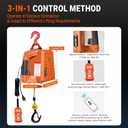 Electric Hoist Winch 1100Lbs Capacity for Garage, Workshop
