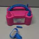 Balloon Pump Electric, Portable Automatic Dual Nozzle Inflator 110V 600W with Tying Tools for Birthday Gender Reveal Baby Shower Balloons Party Decorations (Rose Red)