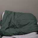 Bedsure Queen Comforter Set - 7 Pieces Reversible Forest Green Bedding, Queen Size Bed Set for All Seasons, Bed in a Bag with Down Alternative Comforter, Sheets, Pillowcases & Shams (Queen, 05 - Forest Green)