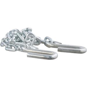 CURT 80030 48-Inch Trailer Safety Chain with 7/16-In S-Hooks, 5,000 lbs Break Strength