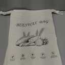 2-Pack Reusable Beeswax Bread Bags for Sourdough & Homemade BreadCotton Waxed Bags Keeps Fresh Longer(Ivory Loaf)