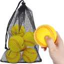 Avesfer Foam Baseballs 6-Pack - Soft Practice Baseball Training Balls for Safe Play, Indoors Outdoors, Ideal for Kids, Youth, Teenagers,Adults with Drawstring Bag