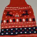 PUPTECK Christmas Dog Sweaters for Cold Weather, Soft Outfit Warm Winter Coat Knitted Dog Clothes for Small Medium Large Doggies Puppy Indoor Outdoor Walking, Colorful Design, Classic (Red)