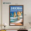 24x36 Poster Frame - 4 Pack, Brown Wood Picture Frame, Suitable for Photos, Puzzles, Paintings & Maps, Wall Hanging