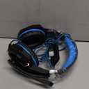 BENGOO G9000 Stereo Gaming Headset for PS4 PC Xbox One PS5 Controller, Noise Cancelling Over Ear Headphones with Mic, LED Light, 7.1 Surround Sound, Soft Memory Earmuffs for Nintendo Xbox Series X|S (Blue)