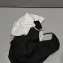 Buauty 2 & 4 Packs Crop Tank Top for Women, Basic Solid Cropped Double Layer Spaghetti Strap Short Sleeveless Camisole (Medium, Black+white)