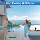 Floating Golf Green for Pool, Floating Chipping Green Mat with Ball Retriever for Pool/Lake, No Drifting Floating Golf Putting Turf Game Set for Golfers  22.8" x 35.4"