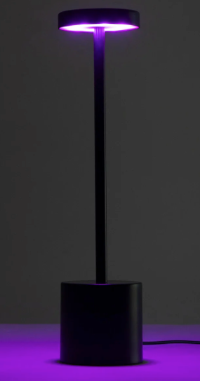 Merkury Innovations  Touch Metal Lamp W RGB LEDs BK