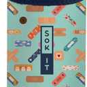 Sok It BotlSok Water Bottle Sleeve Insulated Neoprene Cover (Happy Healers, Fits 32oz Nalgene)