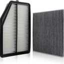 Engine Air Filter 17220-5LA-A00 and Cabin Filter 80290-SDA-A00 Compatible with Honda CR-V CRV 2015-2016 Engine Air Filter Replacement