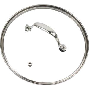 Antrader Glass Lid,9" Tempered Glass Covers for Universal Pot and Pan Lid,1Set,Clear