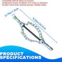 2 Piece FlexShaft Sewer Descaling Chain,Multi-Purpose PVC Pipe Maintenance Tool for for Heavy-Duty CablesFits K-400,C-4,C-6,C-7,C-8,C-9 Models