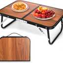 Folding Camping Table, Mini Portable Beach Table with Carry Handle, Ultralight Compact Picnic Dining Low Table for Grill, Indoor Outdoor, Garden, Patio, BBQ, Party