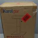 32" Cat Scratching Post for Indoor Cats, Sisal Cat Scratcher with Plush Perch, Large Scratch Post with Bed, Removable Cover, Sisal Fabric,Light Grey