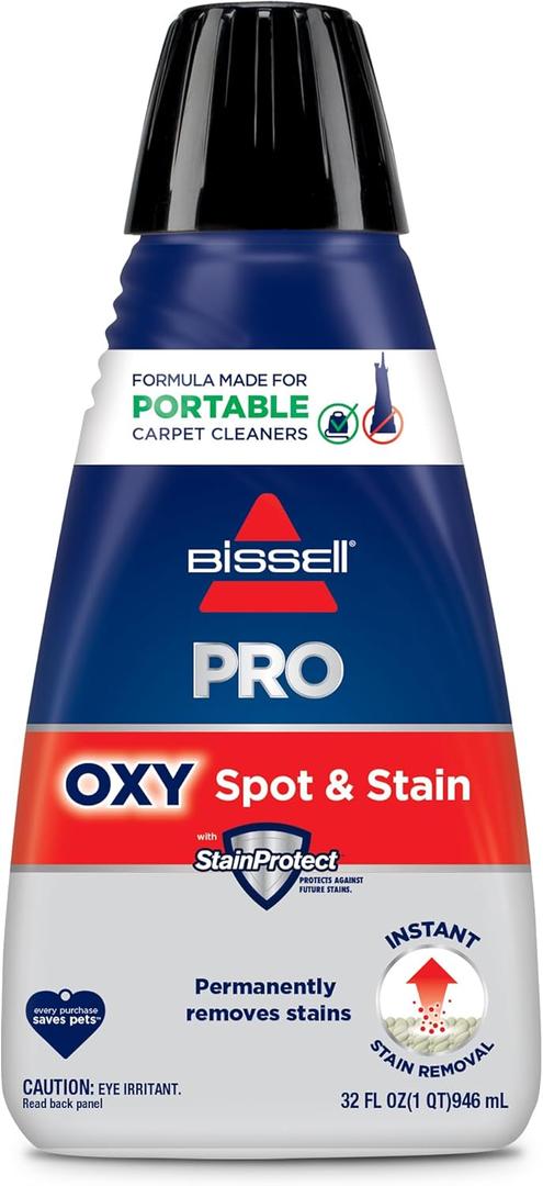 Bissell Professional Spot and Stain + Oxy Portable Machine Formula, 32 oz, Single