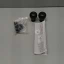 Curtain Rods for Windows 20.77 to 92.85 Inches, 1" Diameter Adjustable Black Curtain Rod, Window Treatment Rods with Round Finials, Easy Mount Hardware Included (46.77-96.85 Inches)