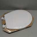 BEMIS 500EC 390 Toilet Seat with Easy Clean & Change Hinges, 1 Pack Round, Cotton White