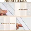 Hushee Brush Door Sweep for Exterior Interior, 48 Inches, White, 2 Pack