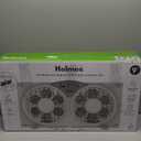 HOLMES 9" Twin Digital Window Fan, Reversible Airflow Blades, In/Out Exchange, 3 Speeds, Built-In Extender Panels, Ideal for Home, Bedroom or Office, Remote Control, White