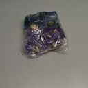 Yookat 40Pcs Mini Pine Trees Artificial Mini Trees with Wood Base Sisal Trees Bottle Brush Trees Assorted Color for Christmas Decoration Winter Ornaments DIY Crafts (Purple)