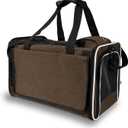 Pet Carrier for Large Cat Soft-Sided Animal Traveling Bag for Medium Cat up to 20lbs / Washable Small Dog Puppy 10 lbs Crate Case with Privacy Curtains for Home Outdoor Travel Mocha Brown