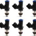 New HiSport Fuel Injectors 0280158091 Compatible with FORD LINCOLN MAZDA 3.5L 3.7L V6 2007-2011 6 PCS Replacement FJ1000 67606 7T4E-C5A 7T4Z-9F593-CA 0280158077