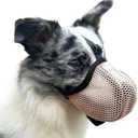 Large Dog Muzzle, Muzzle for Dogs to Prevent Eating/Chewing/Biting, Breathable Reflective Adjustable Dog Accessories S