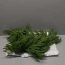 2Pcs 6FT Christmas Norfolk Pine Garlands Decoration, 120 Branches Real Touch Artificial Faux Green Pines Winter Garland for Fireplace Table Mantle Stairs Xmas Holiday Indoor Outdoor Decor