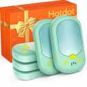 Hand Warmers, Rechargeable Hand Warmer, Rapid Heating Electric Hand Warmers Rechargeable, Portable Pocket Hot Hands Handwarmers Gifts for Women, Men, Camping, Hunting Gear White