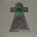 Halloween Decoration Outdoor Tombstone Yard Sign - Glow in the Dark -  Graveyard Tombstone Halloween Props