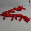 Suncalla 5.9ft Christmas Velvet Bow Garland Pre Strung Bow Garland Banner with 5 Pcs 12 x 12 Inches Giant Velvet Bows Reusable Vintage Decoration for Xmas Tree Fireplace Staircase (Red)