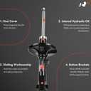 A-Premium Front Shock Absorber Struts Assembly Compatible with Mitsubishi Endeavor 2004-2011