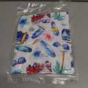 Men's Hawaiian Shirt Funky Blue Beach Printed Tropical Beach Shirt Casual Button Down Short Sleeve Floral Shirts Tops (XXL)