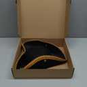 Pirate Colonial Tricorn Hat - Sturdy Box Packaging - Revolutionary War George Washington Founding Father Costume