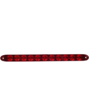 Partsam 1PC Red 15" 11 LED Light Bar Stop Turn Tail 3rd Brake Light Truck Trailer Identification ID Bar Waterproof DOT Compliant